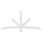Ekena Millwork Alberta Architectural Grade PVC Gable Bracket, 84"W x 38 1/2"H x 2"D x 4"F, 11/12 Pitch GBP084X39X0204ALB00 - alternate 4